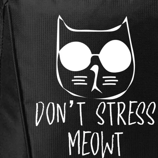 Cat Lover Store Gift Don´t Stress Meowt Cat Gift City Backpack