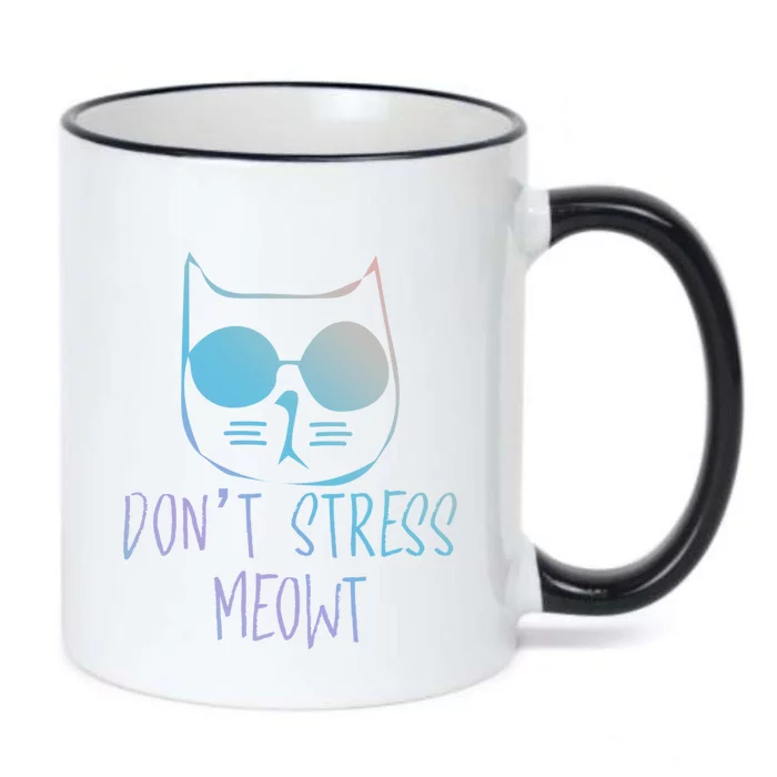 Cat Lover Store Gift Don´t Stress Meowt Cat Gift Black Color Changing Mug