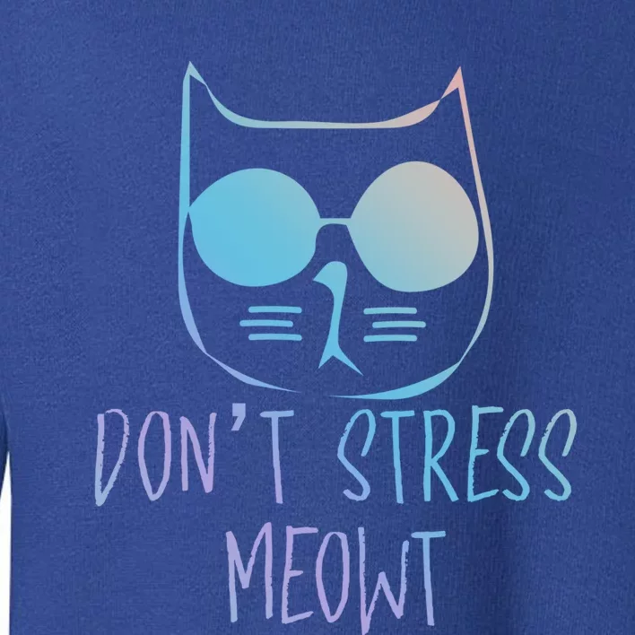 Cat Lover Store Gift Don´t Stress Meowt Cat Gift Toddler Sweatshirt