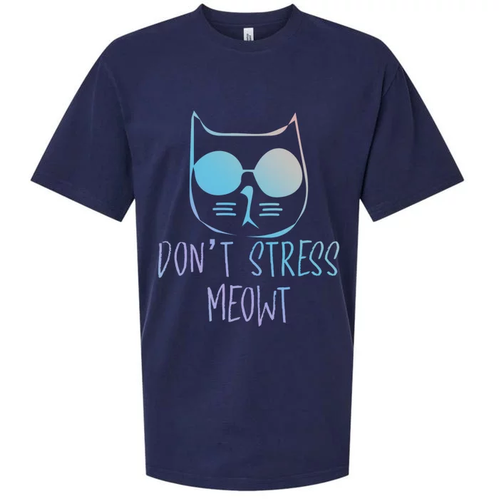 Cat Lover Store Gift Don´t Stress Meowt Cat Gift Sueded Cloud Jersey T-Shirt