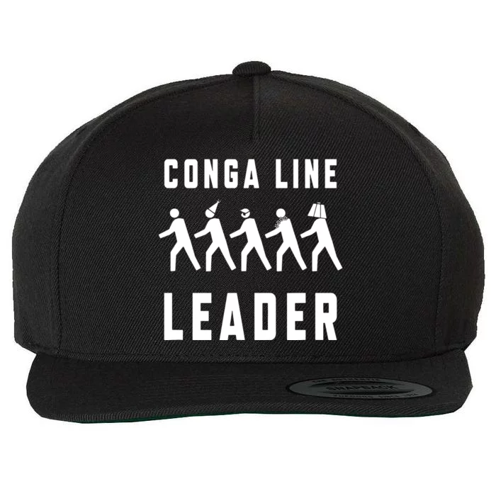 Conga Line Starts Here Wool Snapback Cap