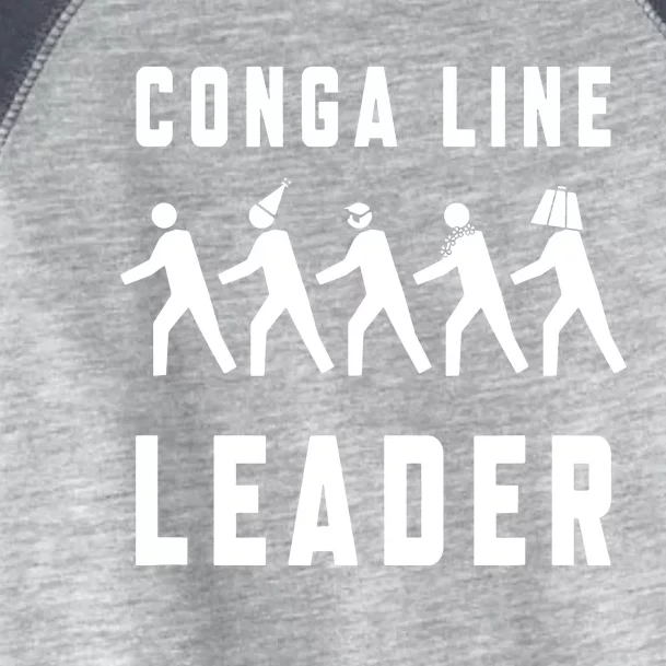 Conga Line Starts Here Toddler Fine Jersey T-Shirt