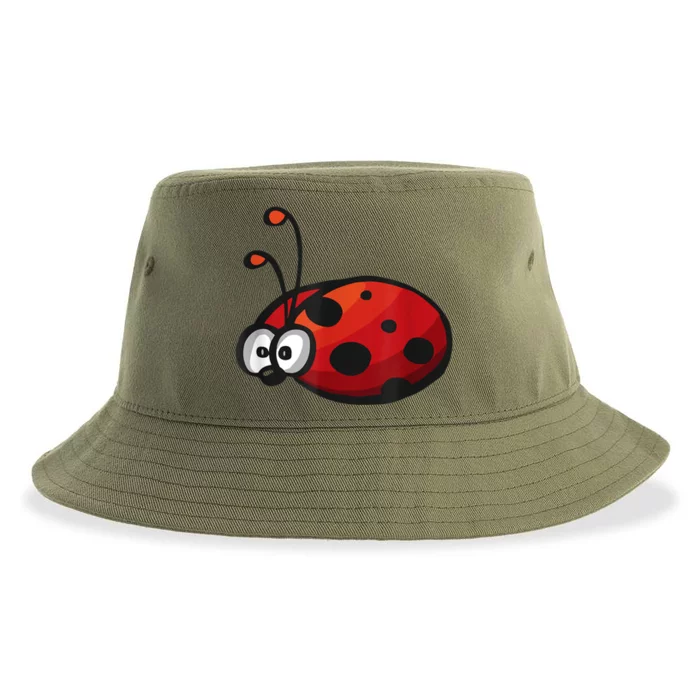 Cute Ladybug Squad I Love Ladybugs Birthday Bugs Nature Gift Sustainable Bucket Hat