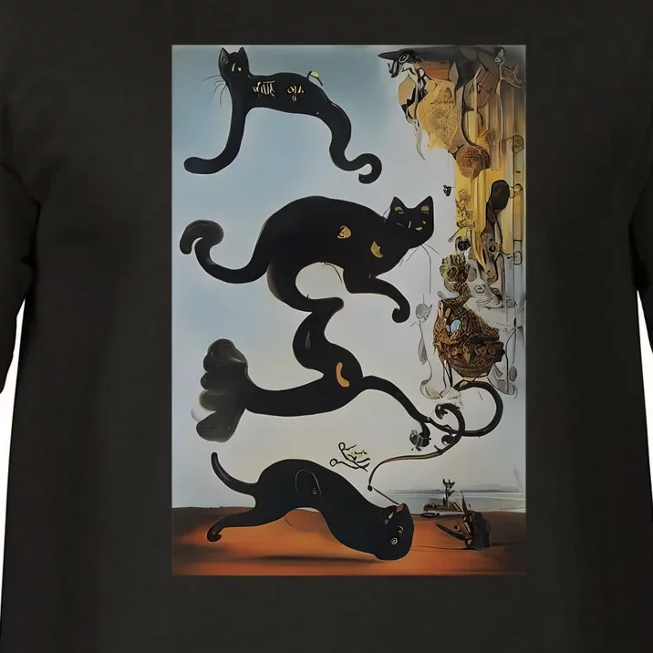 Cat Lover Salvador Dali Style Painting Comfort Colors T-Shirt