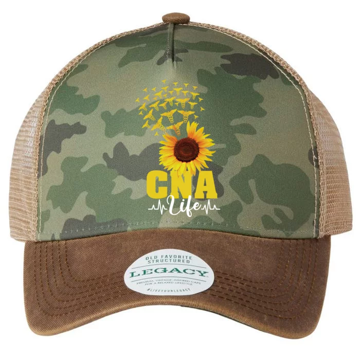 Cna Life Sunflower National Nurses Day Registered Nurse Rn Cool Gift Legacy Tie Dye Trucker Hat