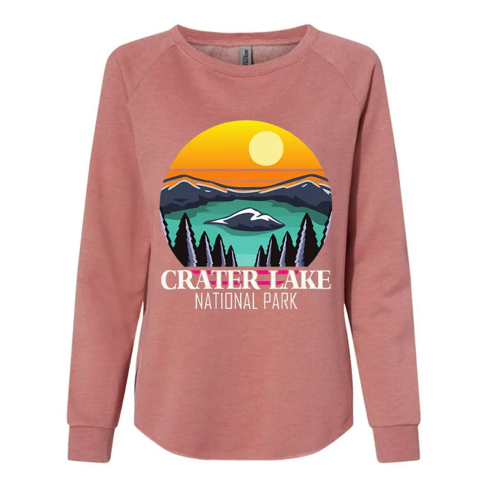 Crater Lake Souvenir National Park Hiking Nature Womens California Wash Sweatshirt