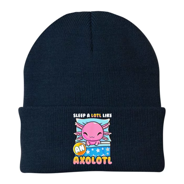 Cute Lazy Sleeping Axolotl Lover Nap Sleep Knit Cap Winter Beanie