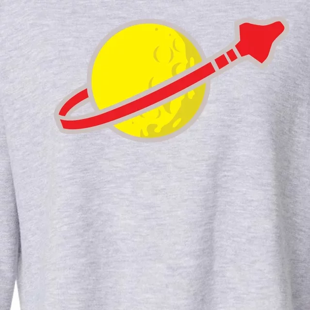 Classic Lego Spaceman Rocket Cropped Pullover Crew