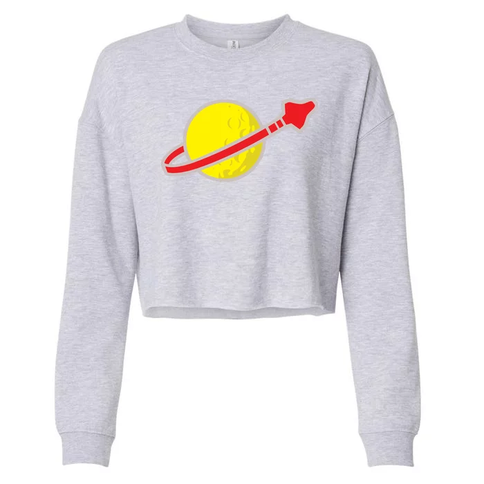 Classic Lego Spaceman Rocket Cropped Pullover Crew