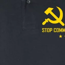 Commie La Stop Commie La Harris Stop Kamala Trump Vance 2024 Softstyle Adult Sport Polo