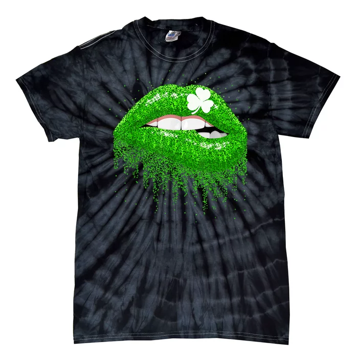 Clover Lips St.Patrick's Day Tie-Dye T-Shirt