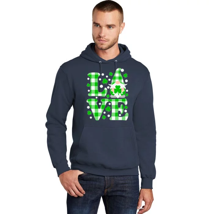 Cute Love St Patrick's Day Lucky Shamrock Gnome Tall Hoodie