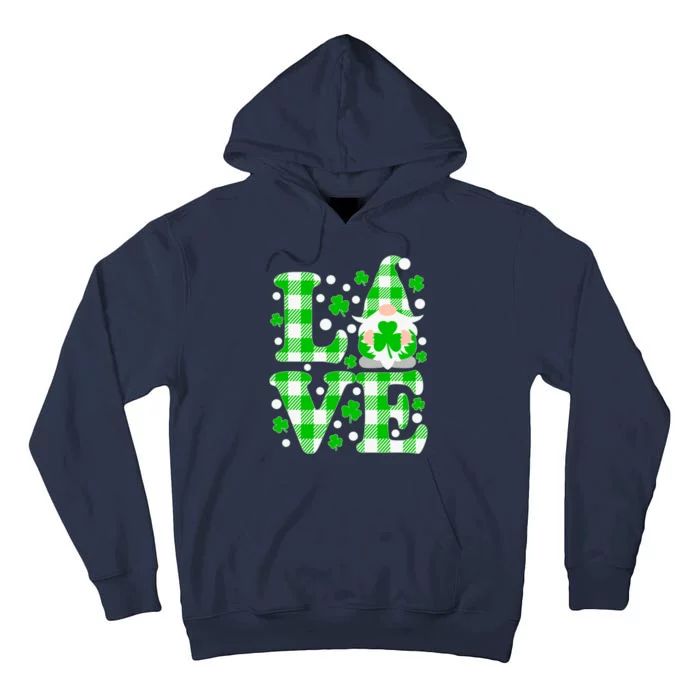 Cute Love St Patrick's Day Lucky Shamrock Gnome Tall Hoodie