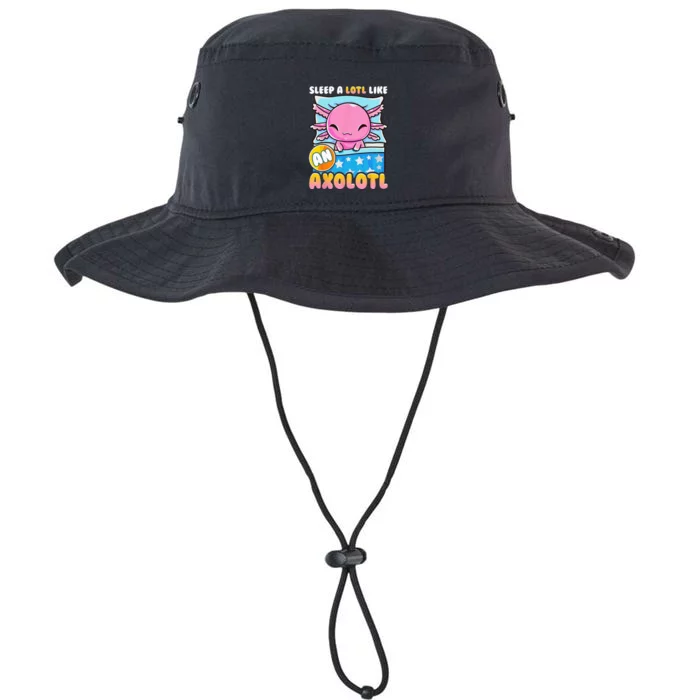 Cute Lazy Sleeping Axolotl Lover Nap Sleep Kids Girls Legacy Cool Fit Booney Bucket Hat