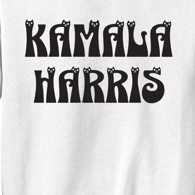 Cat Lettering Spelling Kamala Harris President Sweatshirt