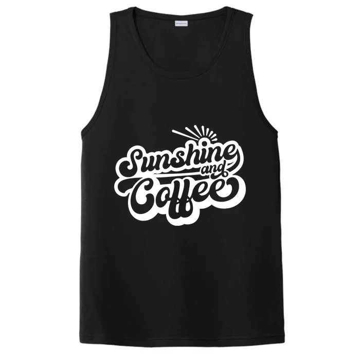 Coffee Lover Summer Vibes Vacay Mode Sunshine And Coffee Cool Gift Performance Tank