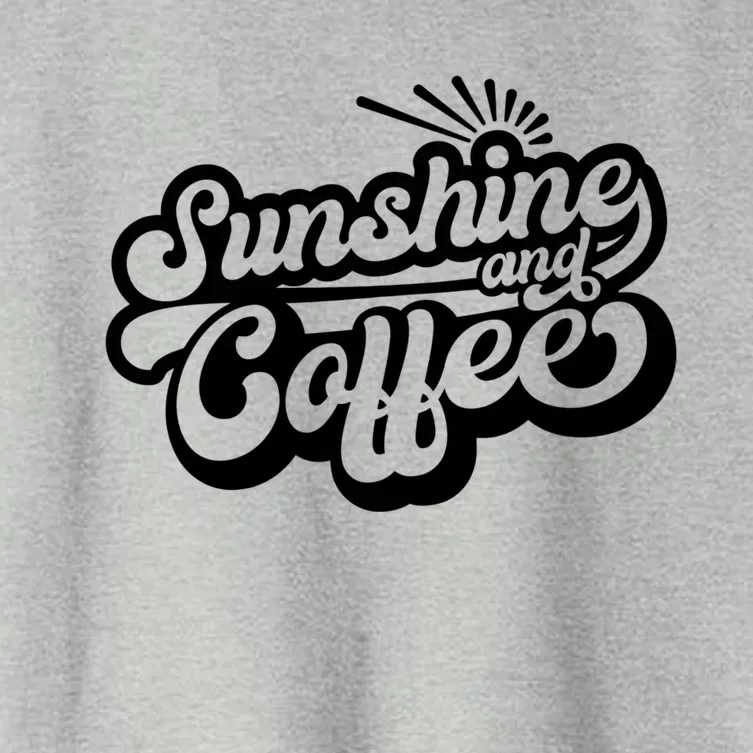 Coffee Lover Summer Vibes Vacay Mode Sunshine And Coffee Cool Gift Women's Crop Top Tee