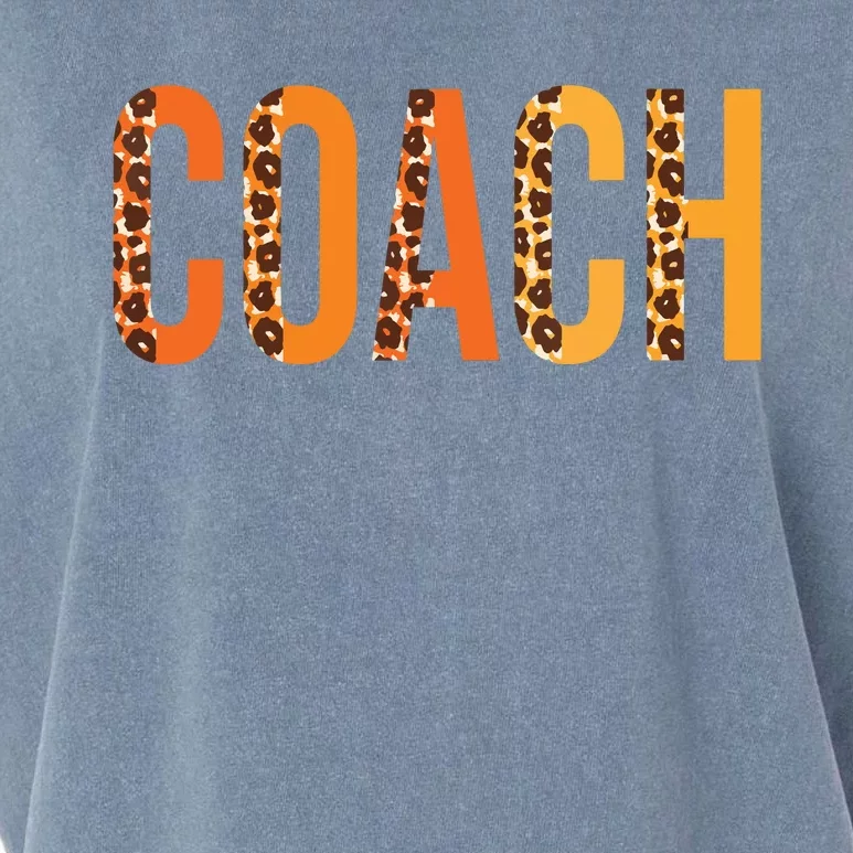 Coach Leopard Squad Cute Fall Autumn Lovers Thanksgiving Garment-Dyed Women's Muscle Tee