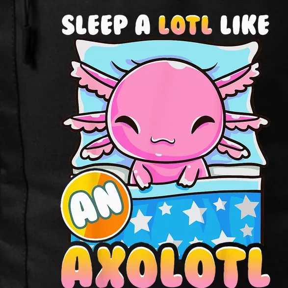 Cute Lazy Sleeping Axolotl Lover Nap Sleep Daily Commute Backpack