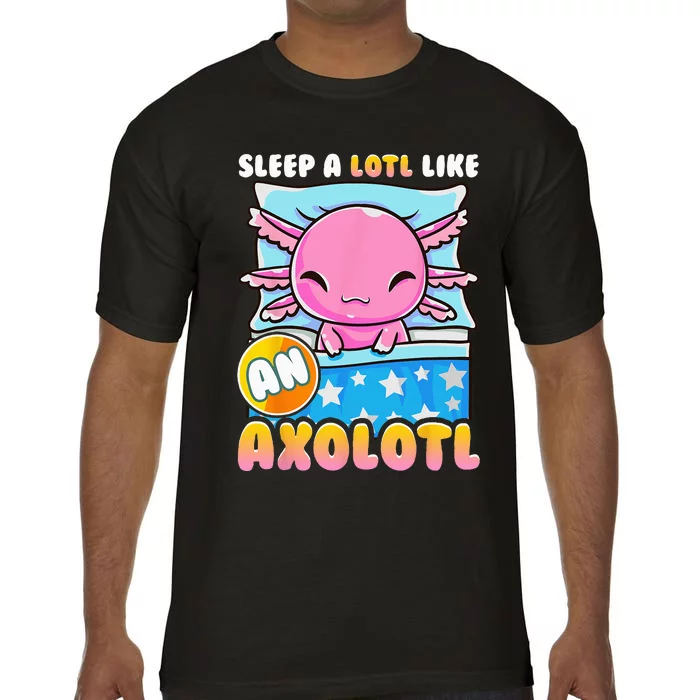 Cute Lazy Sleeping Axolotl Lover Nap Sleep Comfort Colors T-Shirt