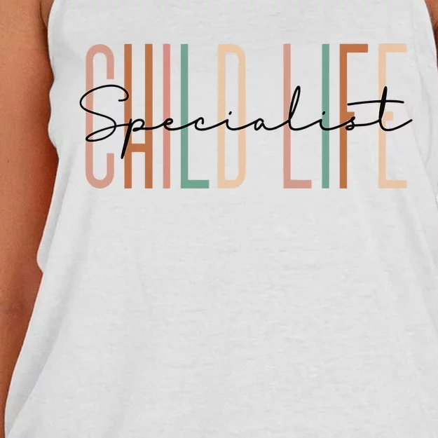 Child Life Specialist Best Childlife Specialist Women's Knotted Racerback Tank