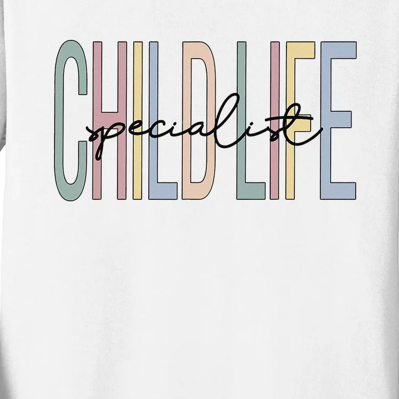 Child Life Specialist Boho Kids Long Sleeve Shirt