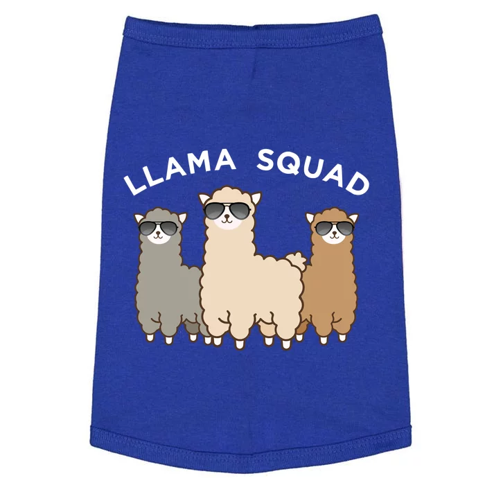 Cool Llama Squad Funny Gift Cria Herd Of Llamas Apparel Doggie Tank