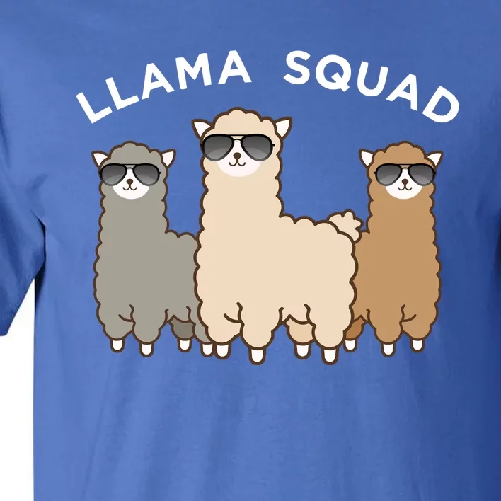 Cool Llama Squad Funny Gift Cria Herd Of Llamas Apparel Tall T-Shirt