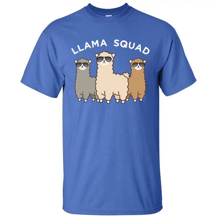 Cool Llama Squad Funny Gift Cria Herd Of Llamas Apparel Tall T-Shirt