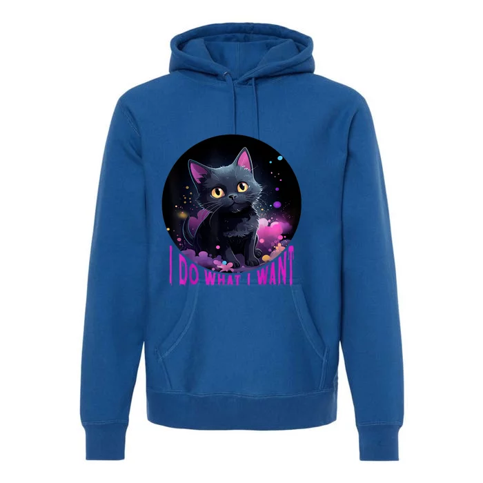 Cat LoverS Sarcastic Humor Funny Cat Lovers Premium Hoodie