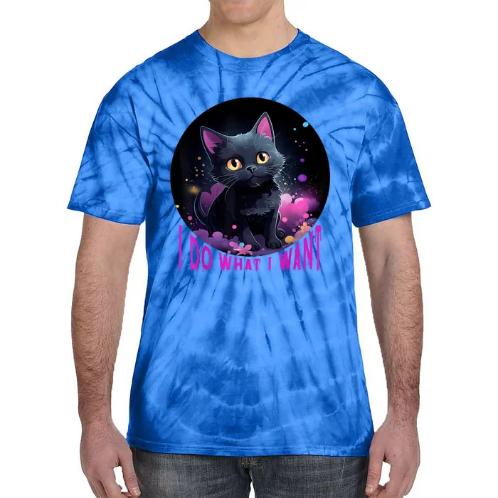 Cat LoverS Sarcastic Humor Funny Cat Lovers Tie-Dye T-Shirt