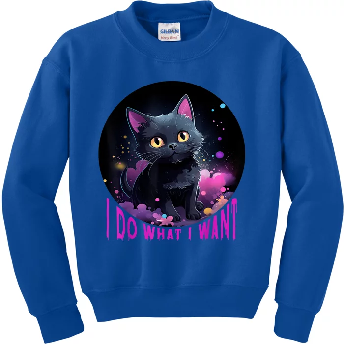 Cat LoverS Sarcastic Humor Funny Cat Lovers Kids Sweatshirt