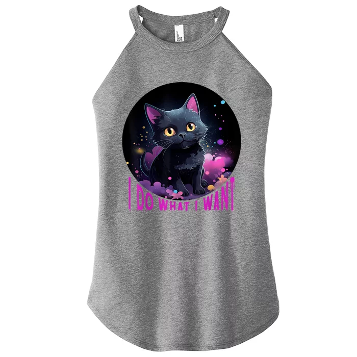 Cat LoverS Sarcastic Humor Funny Cat Lovers Women’s Perfect Tri Rocker Tank