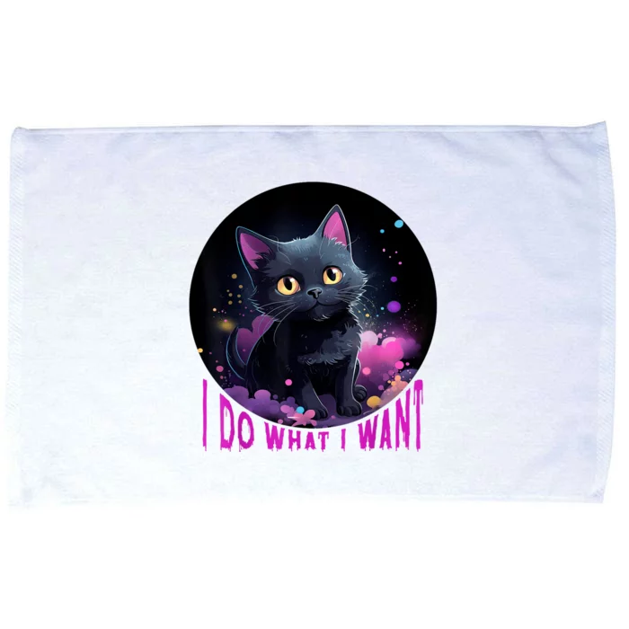 Cat LoverS Sarcastic Humor Funny Cat Lovers Microfiber Hand Towel