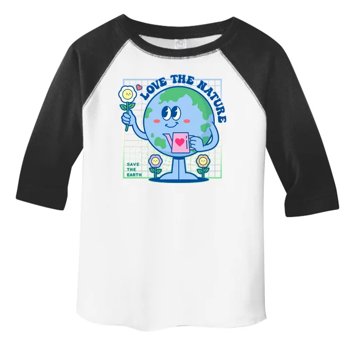 Cute Love The Nature Save The Earth Celebrate Earth Day Toddler Fine Jersey T-Shirt