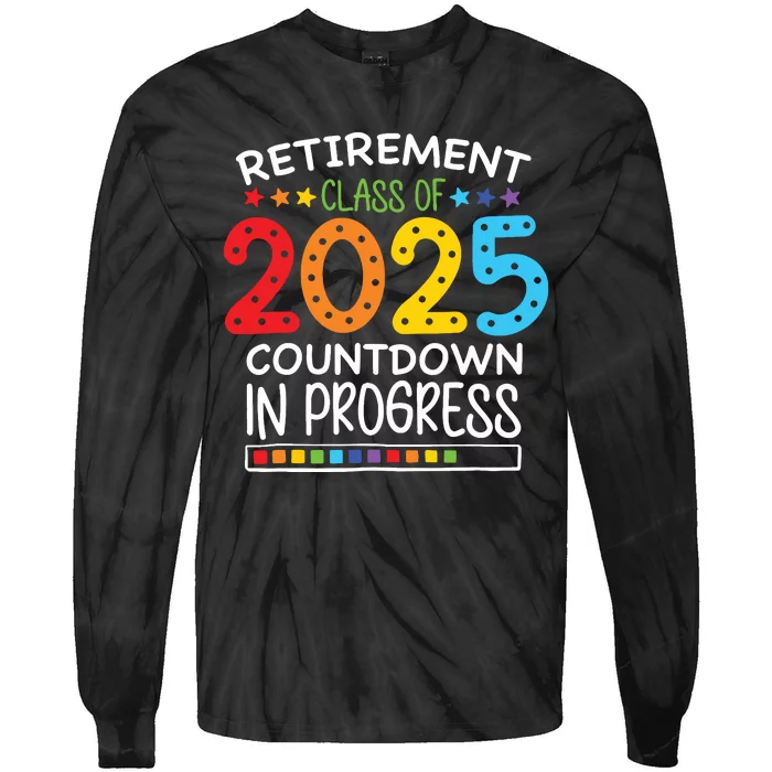 Countdown Loading Teacher Tie-Dye Long Sleeve Shirt