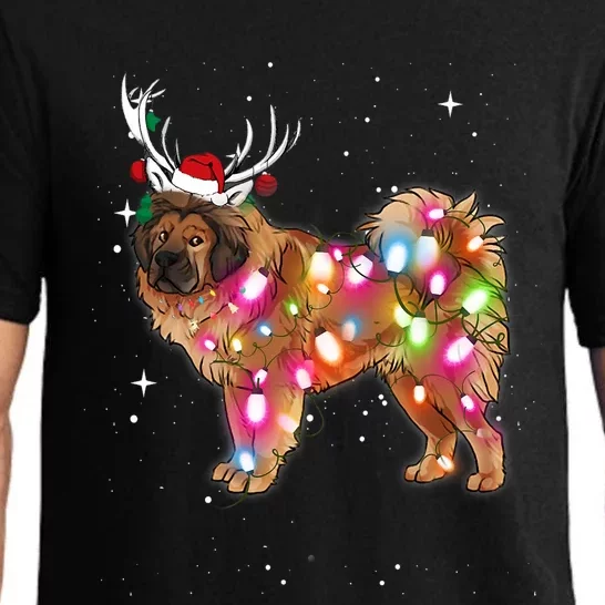 Christmas Lights Tibetan Mastiff Dog Pajama Set