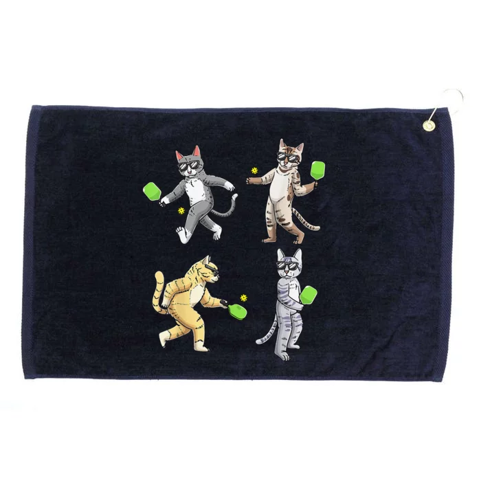 Cats Love To Play Pickleball Too Fun Player Paddle Grommeted Golf Towel