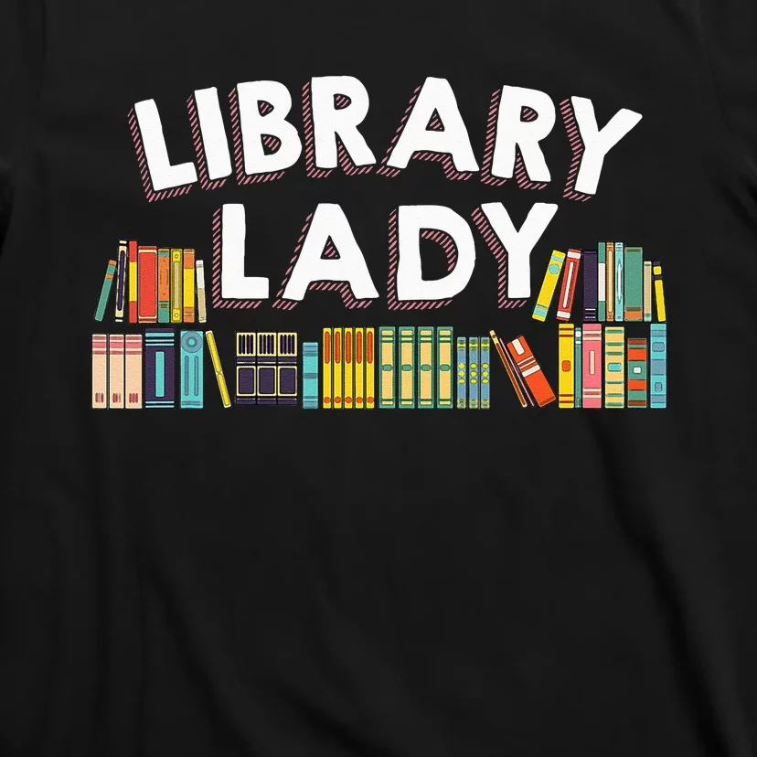 Cool Librarian Themed Art For Wo Library Worker Assistant T-Shirt