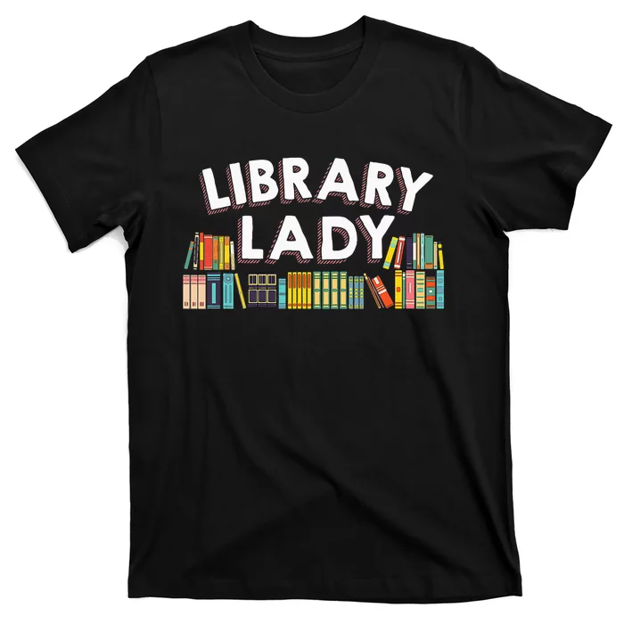 Cool Librarian Themed Art For Wo Library Worker Assistant T-Shirt