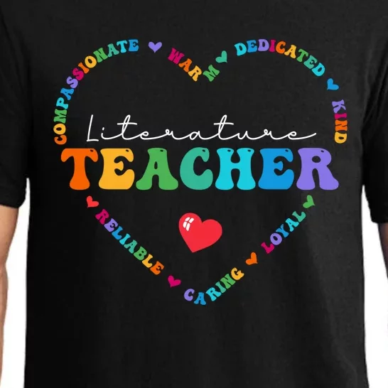 Cute Literature Teacher Appreciati To School Gift Pajama Set