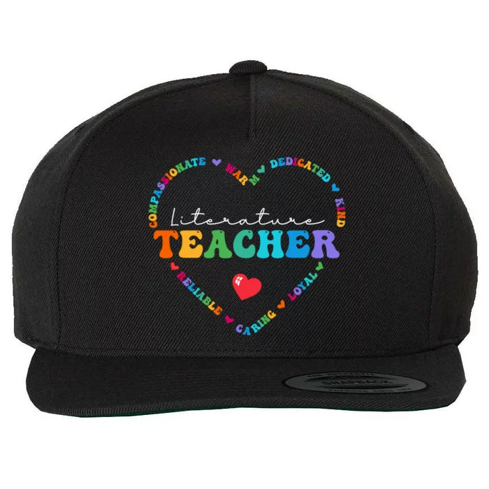 Cute Literature Teacher Appreciati To School Gift Wool Snapback Cap