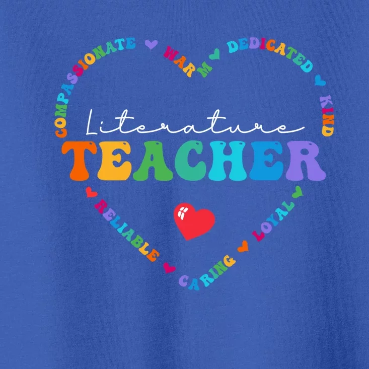 Cute Literature Teacher Appreciati To School Gift Toddler T-Shirt