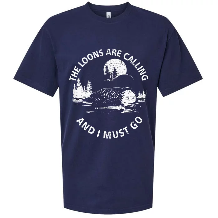 Common Loon The Loons Are Calling And I Must Go Animal Lover Sueded Cloud Jersey T-Shirt