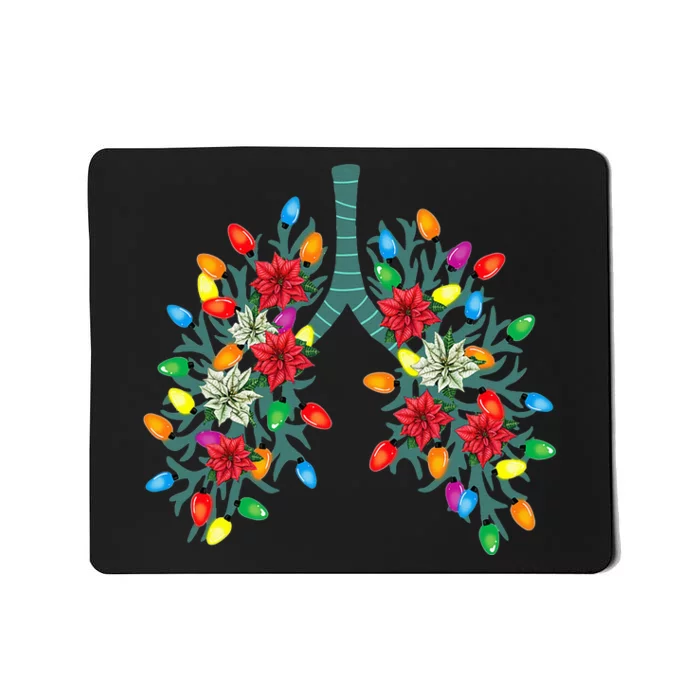 Christmas Light Therapist Funny Respiratory Therapy Lung RN Mousepad