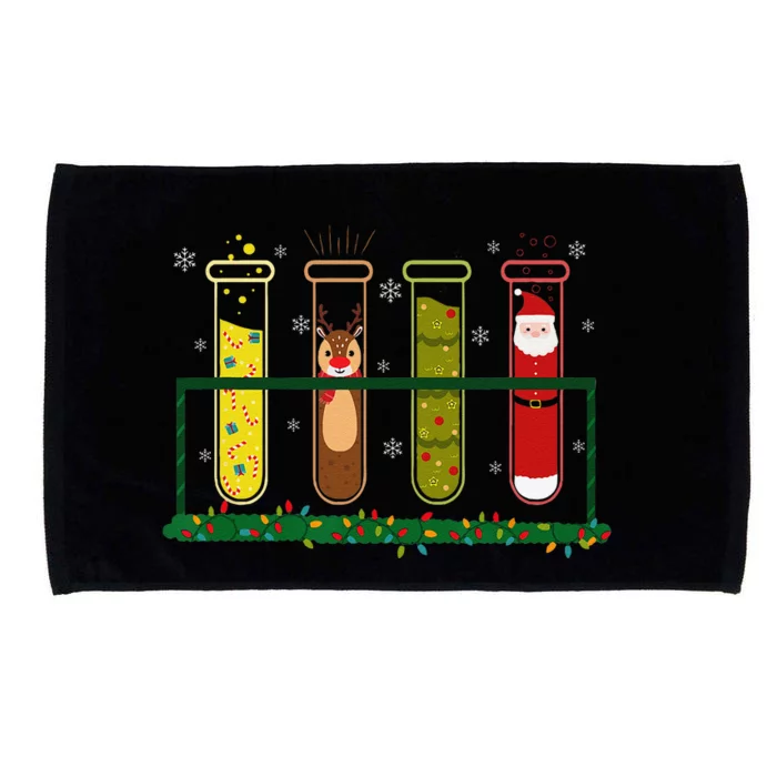 Christmas Lab Technician Laboratory Tech Holiday Party Microfiber Hand Towel