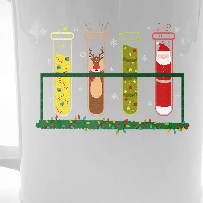 Christmas Lab Technician Laboratory Tech Holiday Party Front & Back Beer Stein