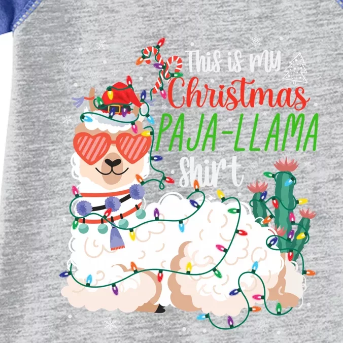 Christmas Llama This Is My Christmas Pajama Funny Gift Infant Baby Jersey Bodysuit