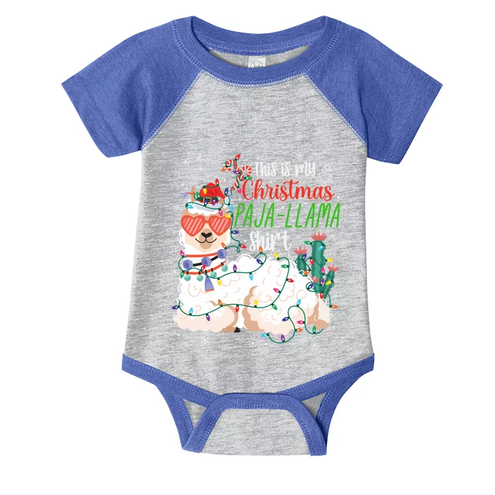 Christmas Llama This Is My Christmas Pajama Funny Gift Infant Baby Jersey Bodysuit