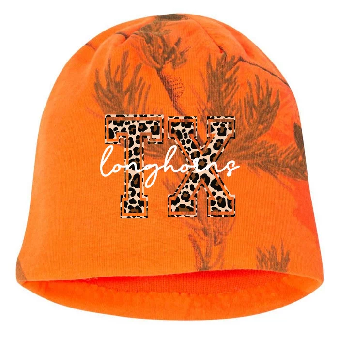 Cheetah Longhorns Tx Longhorn Bella Kati - Camo Knit Beanie